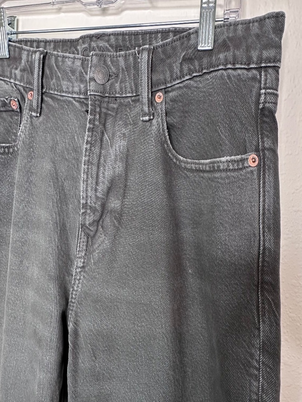 American Eagle Slim Straight Men's Jean, Stone Gray, Size 32 x 30 - Picture 7 of 11